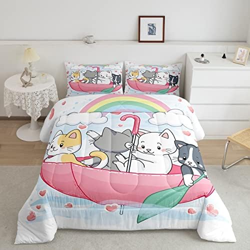 CRIANÇAS CATO CAT Queen Sett Desen Cartoon Kawaii Animal