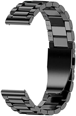 Banda de metal iPartsonline compatível com Amazfit GTS 2 mini/GTS 3/2e/2, relógio de aço inoxidável Banda de substituição de 20 mm para huami bip u pro/gtr 42mm smartwatch pulseira