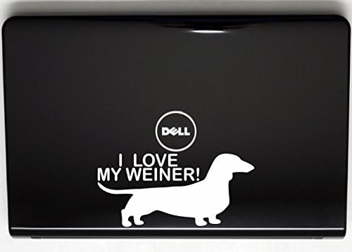 Eu amo meu weiner! - 8 x 3 3/4 Corte o decalque de vinil para janela, carro, caminhão, caixa de ferramentas, praticamente