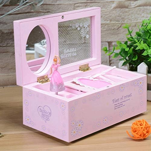 N/A Children Gift Home Home Wedding Storage Dançarina Ballerina Display Box Wind Up Jóias Caso com Melody Souvenir