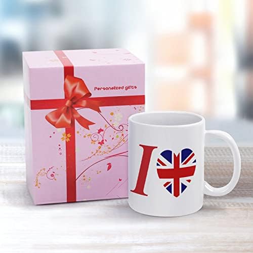 Eu amo o uk impressão caneca caneca cafetador de chá cerâmica xícara de chá engraçado para escritório casa homens homens 11