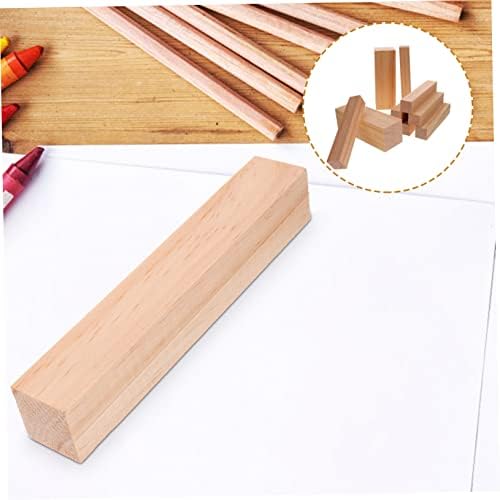 SEWACC 20 PCs esculpidos bloco de madeira DIY Nome do carimbo de carimbo Carimbo de basswood Basswood Block Blocks Blocks Blocks