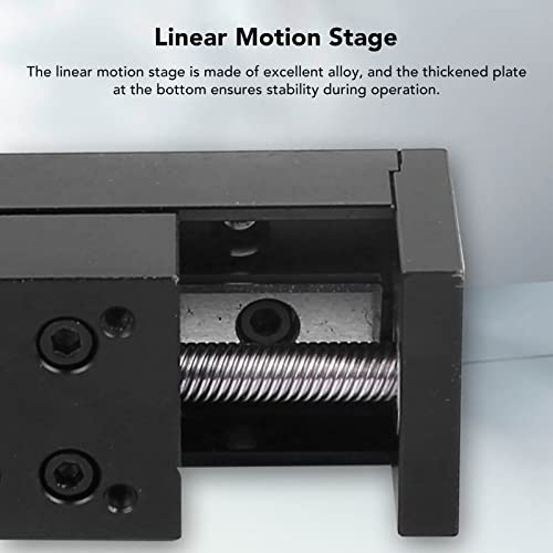 Tabela linear de acidente vascular cerebral de 100 mm, eixos x z 28 Motor de passo trilho único estágio de movimento linear