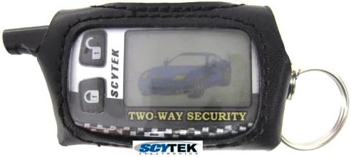 Scytek-Remote-Case-Alarmes Scytek Protetor remoto Caixa de couro Faux para Pager Remote