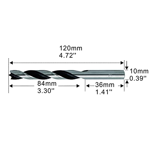 Broca de broca de ponto de broca de broca de madeira de 10 mm conjunto de bits de madeira para mobiliário para mobiliário para mobili