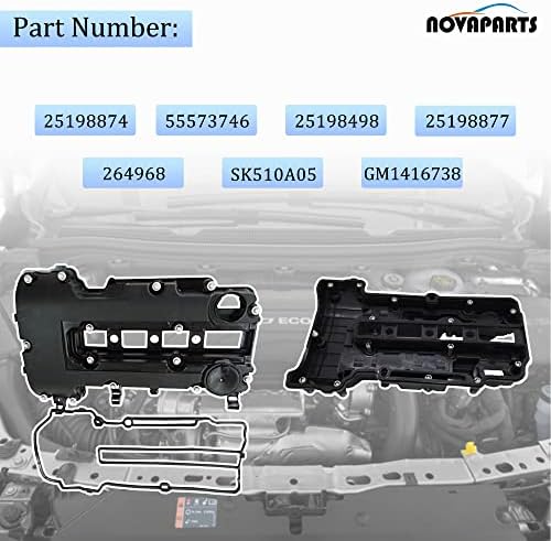 Tampa da válvula do motor com juntas e parafusos para Chevrolet Chevy Cruze Sonic Volt Trax Buick Encore Cadillac