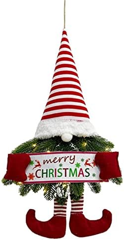 Moumo Decorações de Natal Christmas Wreath Christmas Pingente Papinge Papai Noel Pingente de Ornamento de Grinalsa