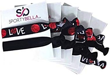 Acessórios para cabelos de basquete da Coleção Infinita, gravatas de cabelo de basquete, sem elásticos de cabelo de basquete