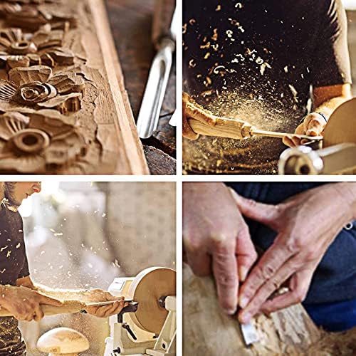 FYBOOR 8PCS GOTINGS DE ENTRADA DE MADEIRA Conjunto, qualidade HSS Handworking Hand Gouge Wood Turning Torty Chisels Kit com estojo