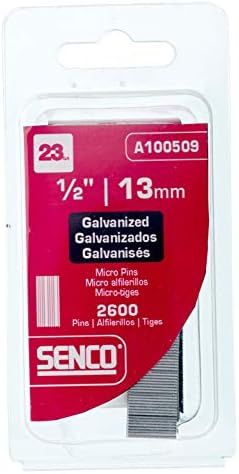 SENCO A100509 23 calibre x 1/2 polegada eletro galvanizado micropinas sem cabeça