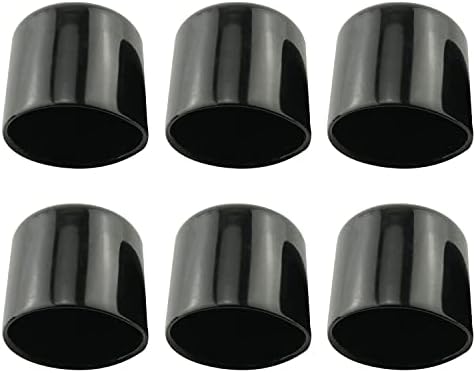 HJGARDEN 8PCS Caps de vinil redonda 1 polegada/25mm PVC Protetor flexível Plástico Tampa de borracha macia para móveis Tubo