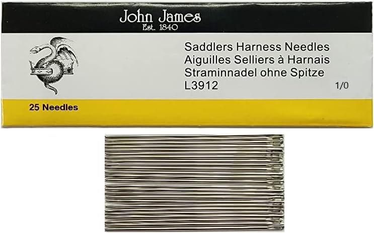 StitchTight - John James Saddlers Harness Afles Style L3912 Usado para trabalho artesanal de couro costurado à mão)