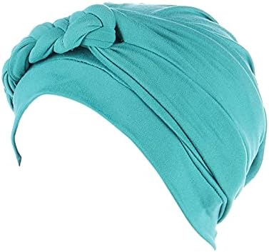 Caps Headwear para mulheres gorros boêmios embrulham a capa étnica da cabeça de chapéu de boné Braid Turban Hairball Chapéus