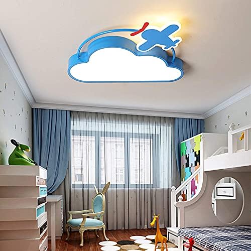 LUOFDCLDDD LUZ DE TECTO DE LED para o quarto das crianças, luminária de nuvem criativa com controle remoto Dimmable, 48W Bursery Bedroom