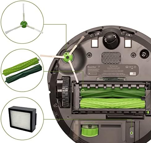 19 Peças de acessório de substituição de pacote compatíveis com o iRobot Roomba E i & j Series E5 E6 i7 i7+ i6 i6+ i3 i3+ i4 i4+ i8 i8 Plus J7 J7+