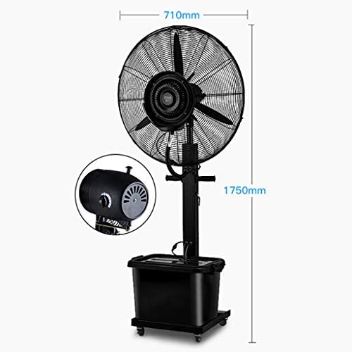 Fãs de Ditudo, altura ajustável do ventilador do piso, ventilador de piso em pé, pedestal pesado poderoso e silencioso