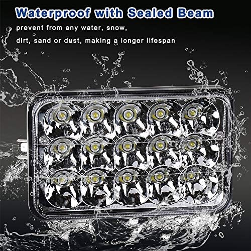 DOT Aprovado faróis de 4x6 polegadas LED Hi/Lo Seled Beam Substitua o projetor retangular H4651 H4652 H4656 H6545