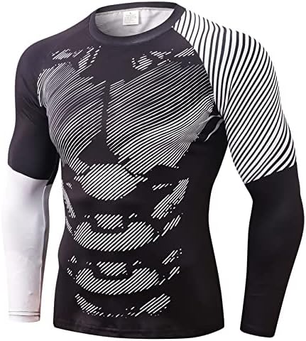 Camisetas de compressão atlética masculina de loloda