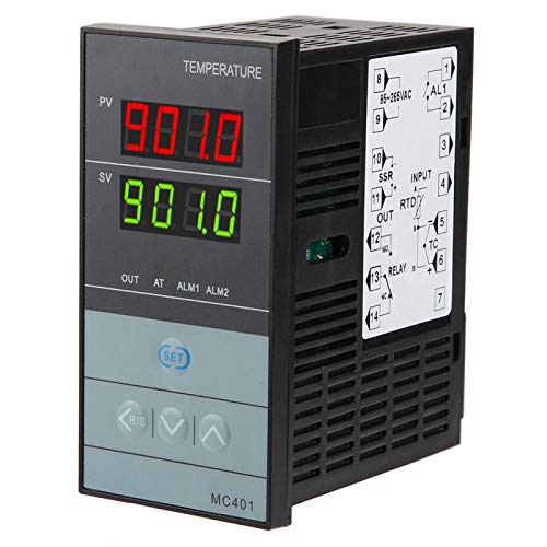 Controlador de temperatura, fácil de operar controlador de temperatura digital, tecnologia PID de ajuste auto-ajustado de nível industrial,