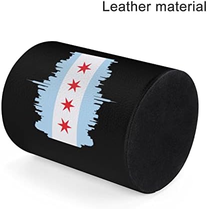 Bandeira de Chicago com edifícios Skyline Leather Pen Pen