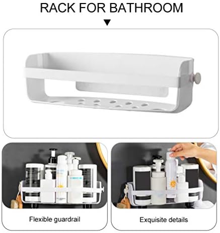 Cabilock Towel Dispenser Banheiro Armazenamento de parede Rack decorativo ABS Plástico Punch Plata