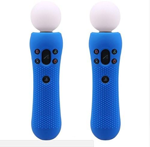 2 PCs Tampa de borracha de silicone Anti-deslizamento Case de pele protetora para PlayStation PS4 VR Move PS Move Motion