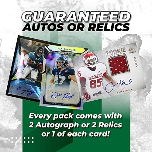 Cartões de negociação de futebol da NFL Misto do Grupo Starter 2 NFL Official Autografado, Jersey ou Relic Cards em todos