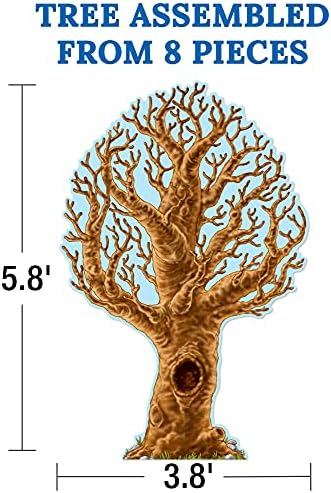 Carson Dellosa 77 PC Bulletin Board Tree Conjunto, decoração de parede de árvores com recortes de folhas para creche