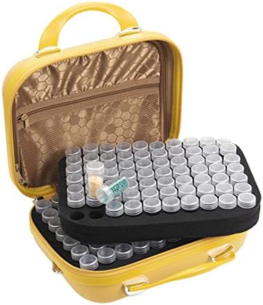 Esaah Art Diamond Bead Carting Case | 140 Slots Kits de acessórios para tinta de diamante - kits de tinta de diamante