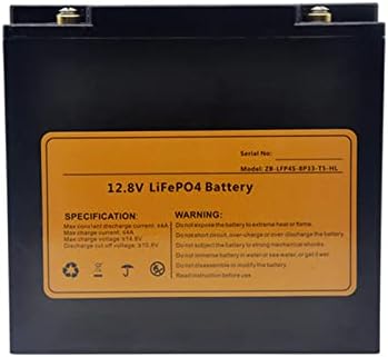 ZJDU 12V Bateria de lítio, 2000+ Ciclo profundo LifePO4, Bateria recarregável de ciclo profundo com BMS embutido, para RV, aplicações