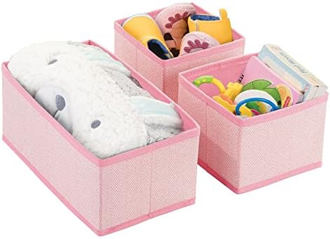 MDESIGN FIXER DA GADEIRA DE GAVEIRA DE 3 PARTIMANTES BINS, cômoda infantil/bebende