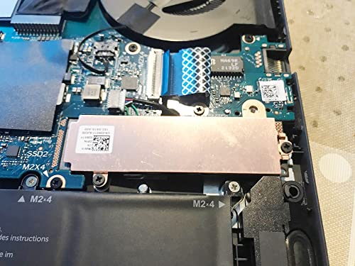 2º M.2 PCIE NVME 2280 SSD Tampa de caddy do dissipador de calor SSD 26x1y 026x1y Suporte térmico do disco rígido para Dell G15