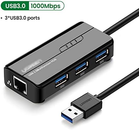 Chysp USB Hub, USB Ethernet USB 3.0 para RJ45 Adaptador de Multi-Porta RJ45 Usb Hub
