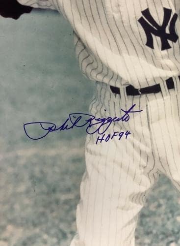 Phil Rizzuto assinado foto 16x20 beisebol NY Yankees Autograph INSC HOF JSA - Fotos autografadas da MLB