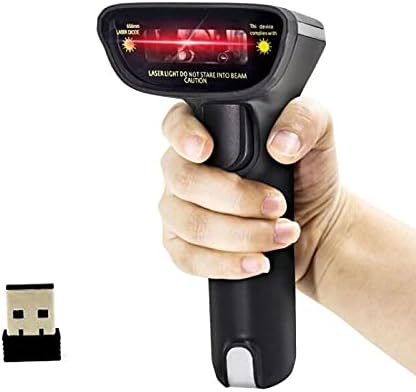 Scanner de código de barras sem fio de mão 2 In1 Handheld 1D Laser Barcode Scanner para Warehouse Supermarket Scanner