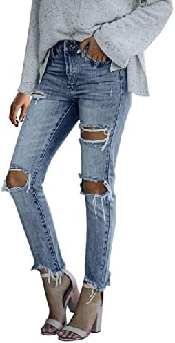 Sem Kvetching Feminino Sólido Feminino Sólido Huros Aluta Elastic Slim Jeans Classic Plus