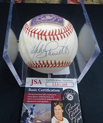 Mike Schmidt assinou a Liga Nacional Baseball JSA CoA - Bolalls autografados