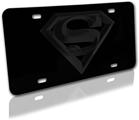 Elektroplate Superman Silver 3D Black Plate
