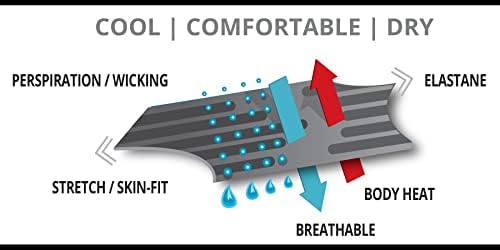 Noru Shorts Full Cool - tecido esticado contínuo para exercícios confortáveis ​​e desempenho atlético - compressão de motocicletas