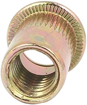 IIVVERR 10mmx21mm listras serrilhadas de porca de rebaixe porca de bronze 10pcs (10mmx21mm rollo estriado tuerca de revaChe