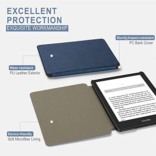 Aviso automático/sono Ultra Slim 6 leitor de e -books capa de couro de couro de proteção de proteção de proteção para smart para Kindle