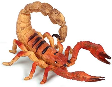 Rico Boxer Scorpion Stiústia Artrópodo de Escorpião Plástico Realista Figurina para Coleção