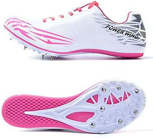 Jryⓡ Mulheres rastreiam Spike Running Sprint Shoes - Sapatos de atletismo Sapatos esportivos profissionais leves para meninos,