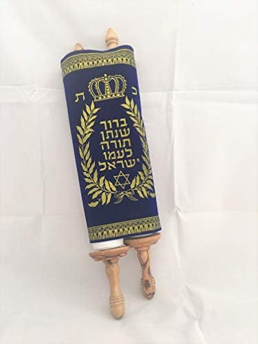 Torá Scroll New 36 cm Sefer Hebraico Sinagoga Bíblica Judaica Judaica