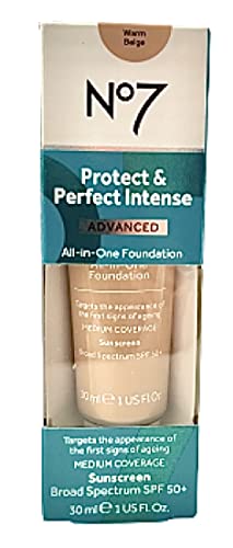 No7 Protect & Perfect Advanced tudo em uma base - bege quente