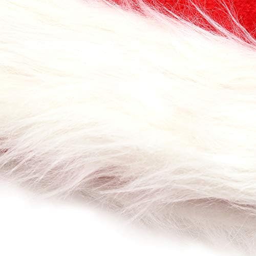 CCINEE CRIANÇAS Papai Noel, chapéu de chapéu de veludo de Papai Noel para o chapéu vermelho para decoração de casas de casta
