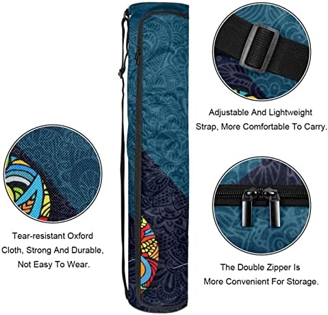 Ratgdn Yoga Mat Bag, Gaitar Music Exercício de ioga transportadora full-zip yoga tape