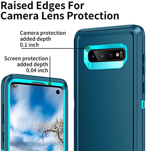 MIEZIBA PARA GALAXY S10 CASE, POOF POOF/DROP POOF 3 CAMADAS PESADO PESADO PESADO CAMADAS CAMADAS EXTRIA