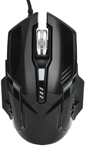 Mouse de jogos com fio Sanpyl, 1200 1800 2400 3600 DPI ERGONONOMIC USB Interface Mouse Mouse RGB LIGADO DE PC RECHING PC REDS