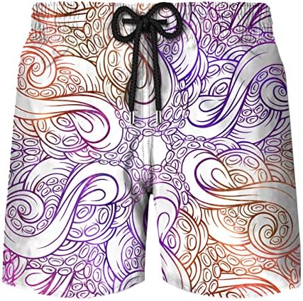 Mente de biquíni de biquíni Swimwear Men Summer Beach Holiday Holiday Print Praia Pants são versáteis e elegantes